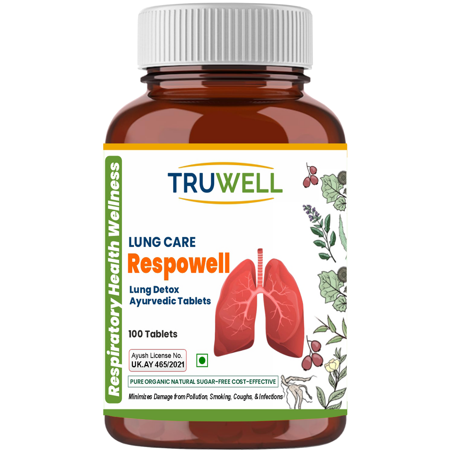 Respowell Tablets | Clinically Approved for Respiratory Health & Lung Detox | Reduces Inflammation & Supports Easy Breathing | Ayurvedic Herbal Formula