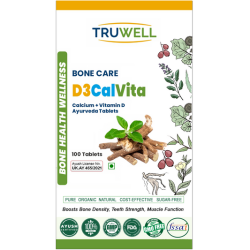 D3CalVita Tablets | Clinically Approved Ayurvedic Bone & Joint Support | Rich in Vitamin D3 & Calcium | Enhances Mobility & Strengthens Bones | 100 Tablets