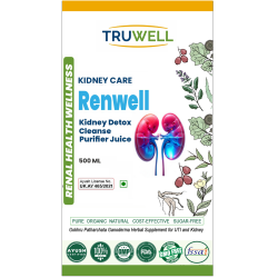 RenWell Juice (Gokhru + Patharchata) | Clinically Approved Kidney Detox & Stone Prevention | Supports Urinary Health & Hydration | Ayurvedic Herbal Formula | 500ml