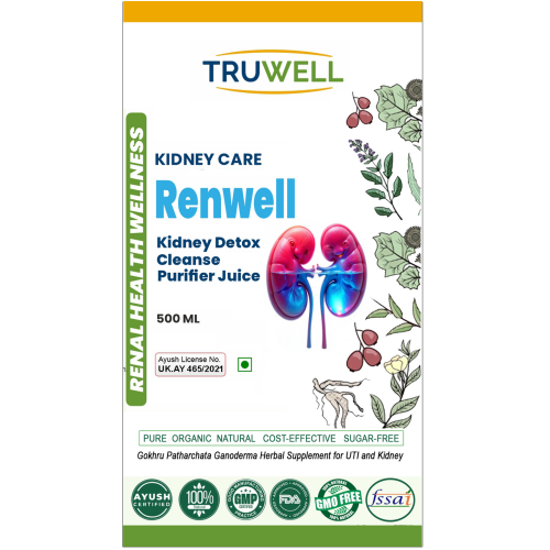 RenWell Juice (Gokhru + Patharchata) | Clinically Approved Kidney Detox & Stone Prevention | Supports Urinary Health & Hydration | Ayurvedic Herbal Formula | 500ml RenWell Juice (Gokhru + Patharchata) | Clinically Approved Kidney Detox & Stone Prevention | Supports Urinary Health & Hydration | Ayurvedic Herbal Formula | 500ml