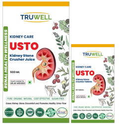 USTO Juice & USTO Tablets | Clinically Approved for Kidney Stone Removal & Detox | Supports Kidney Health & Urinary Wellness | Ayurvedic Formula | Combo Pack