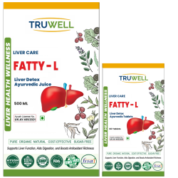 Fatty-L Juice & Fatty-L Tablets | Clinically Approved for Fatty Liver & Detox | Supports Liver Health & Metabolism | Ayurvedic Formula | Combo Pack